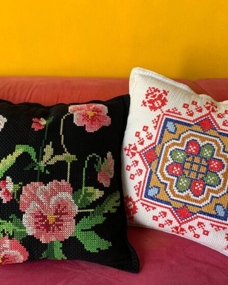 coussin broderie
