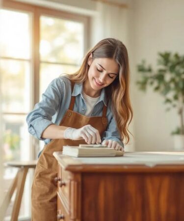 relooking un meuble en merisier