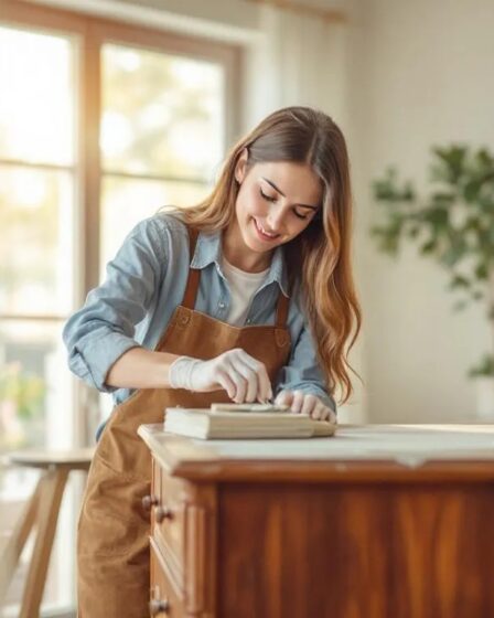 relooking un meuble en merisier