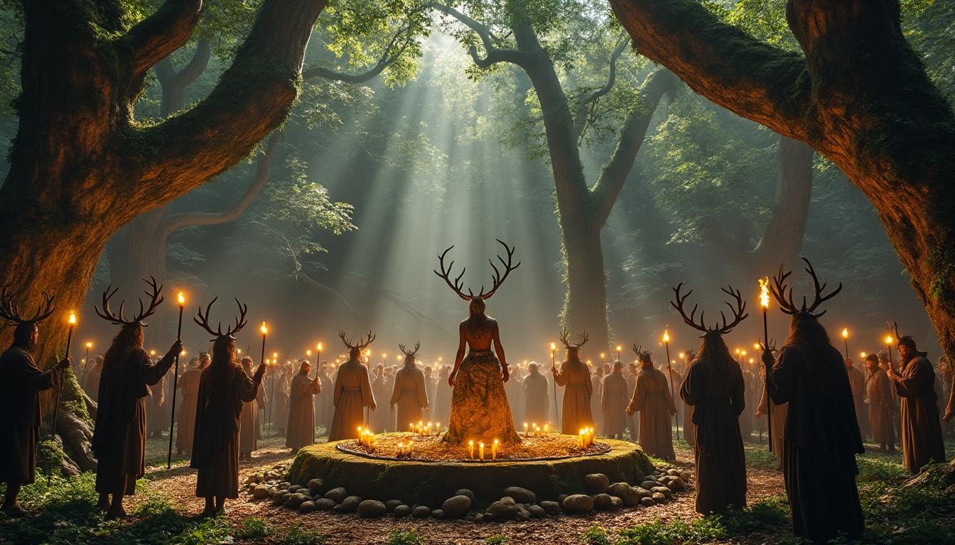 découvrez l'univers fascinant d'arduinna, déesse de la nature sauvage, chevauchant fièrement son sanglier emblématique. plongez dans un mythologie riche où la faune et la flore se mêlent, et explorez l'harmonie entre l'homme et la nature sauvage.