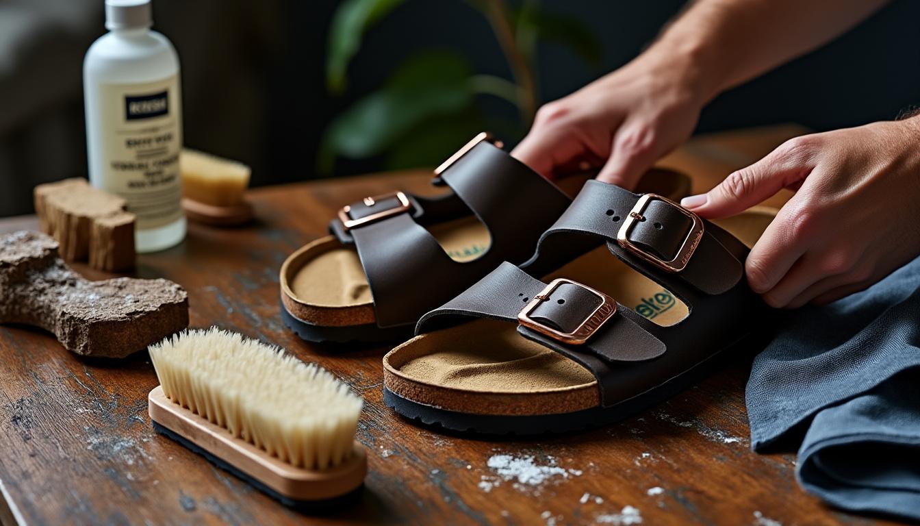 découvrez comment nettoyer vos chaussures birkenstock facilement grâce à notre guide simple en quelques étapes. prolongez la vie de vos sandales et retrouvez leur éclat d'origine.