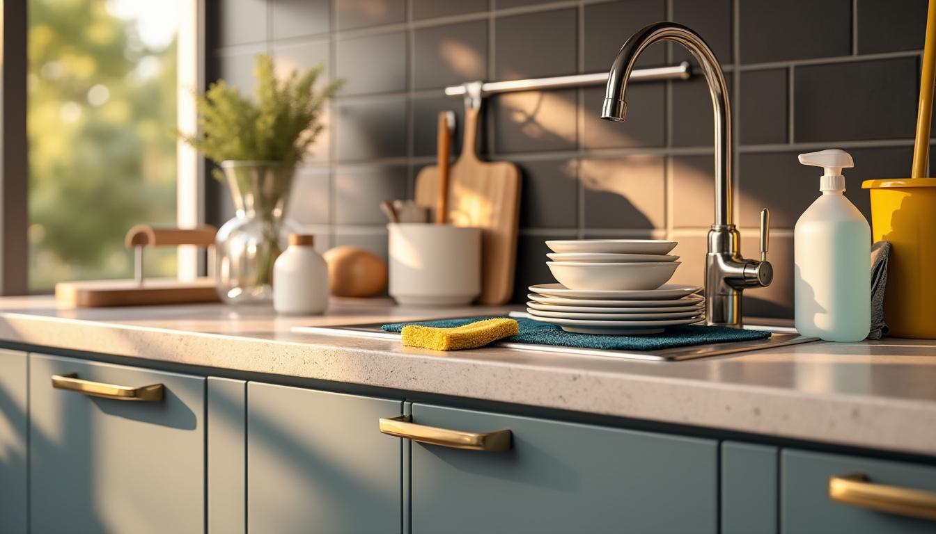 découvrez des astuces pratiques pour désinfecter efficacement les surfaces de votre cuisine après avoir reçu des invités. assurez une propreté impeccable et une hygiène irréprochable avec nos conseils simples et rapides.