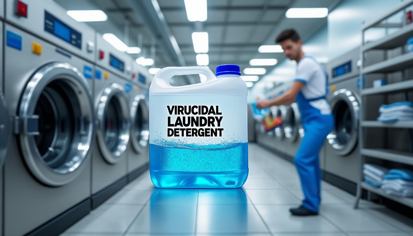 découvrez l'importance de la lessive professionnelle virucide, un produit essentiel pour assurer l'hygiène et la sécurité dans les secteurs sensibles tels que les hôpitaux, les établissements de santé et les collectivités. optez pour une propreté irréprochable et une protection maximale contre les virus.