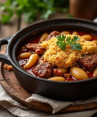 découvrez le cassoulet de castelnaudary escudier, un plat emblématique alliant tradition et modernité. plongez dans l'authenticité de cette recette savoureuse tout en savourant une touche contemporaine, uniquement sur bouchée.