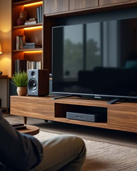 découvrez pourquoi un meuble tv ipod iphone avec enceintes intégrées révolutionne l’expérience audio des audiophiles : qualité sonore optimale, design pratique et compatibilité parfaite avec vos appareils apple.