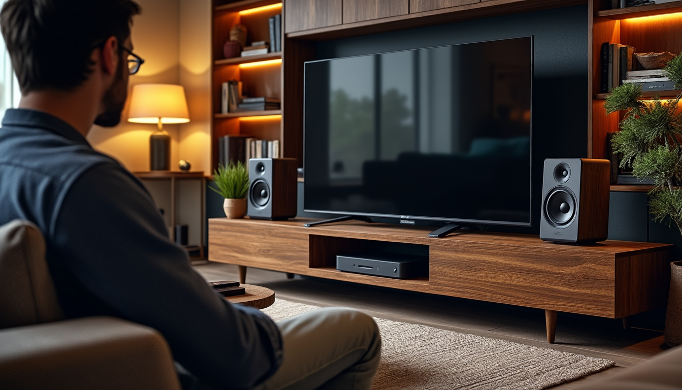 découvrez pourquoi un meuble tv ipod iphone avec enceintes intégrées révolutionne l’expérience audio des audiophiles : qualité sonore optimale, design pratique et compatibilité parfaite avec vos appareils apple.