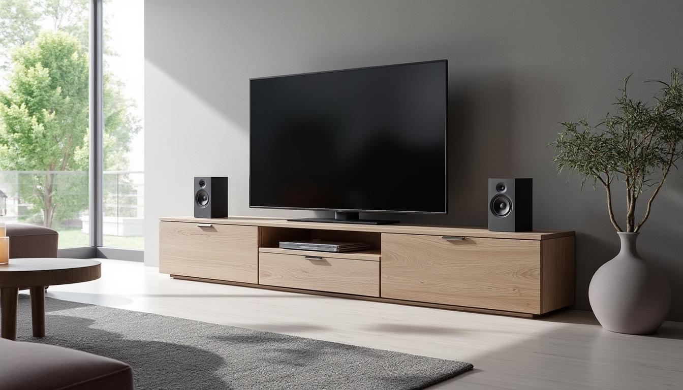 découvrez pourquoi un meuble tv ipod iphone avec enceintes intégrées est l'équipement idéal pour les audiophiles : profitez d’un son exceptionnel, centralisez vos appareils et optimisez votre espace multimédia en toute élégance.
