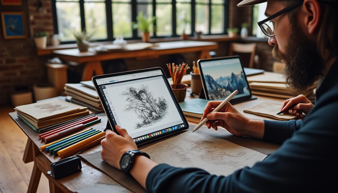 découvrez comment des artistes exploitent l'ipad et l'apple pencil pour créer des œuvres inspirantes et innovantes dans le dessin digital.