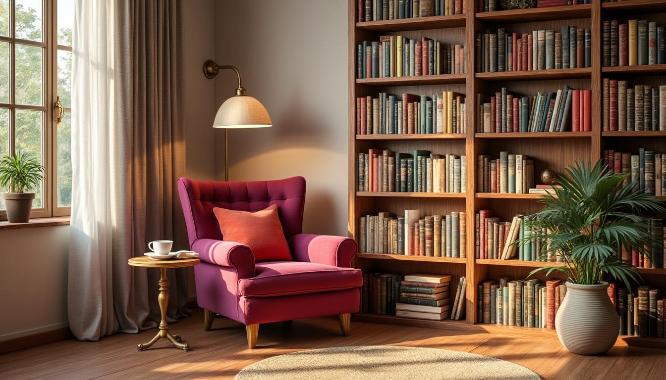 découvrez son book nook, un espace chaleureux dédié aux amateurs de lecture, où la passion des livres se partage et s'épanouit.