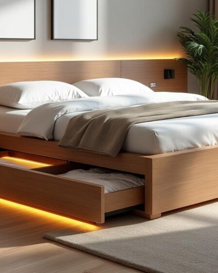 découvrez comment transformer votre chambre avec un lit coffre en bois élégant, alliant style et praticité pour un espace rangé et accueillant.