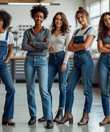 découvrez notre sélection de jeans de travail pour femme, alliant confort optimal et style moderne pour vous accompagner toute la journée.