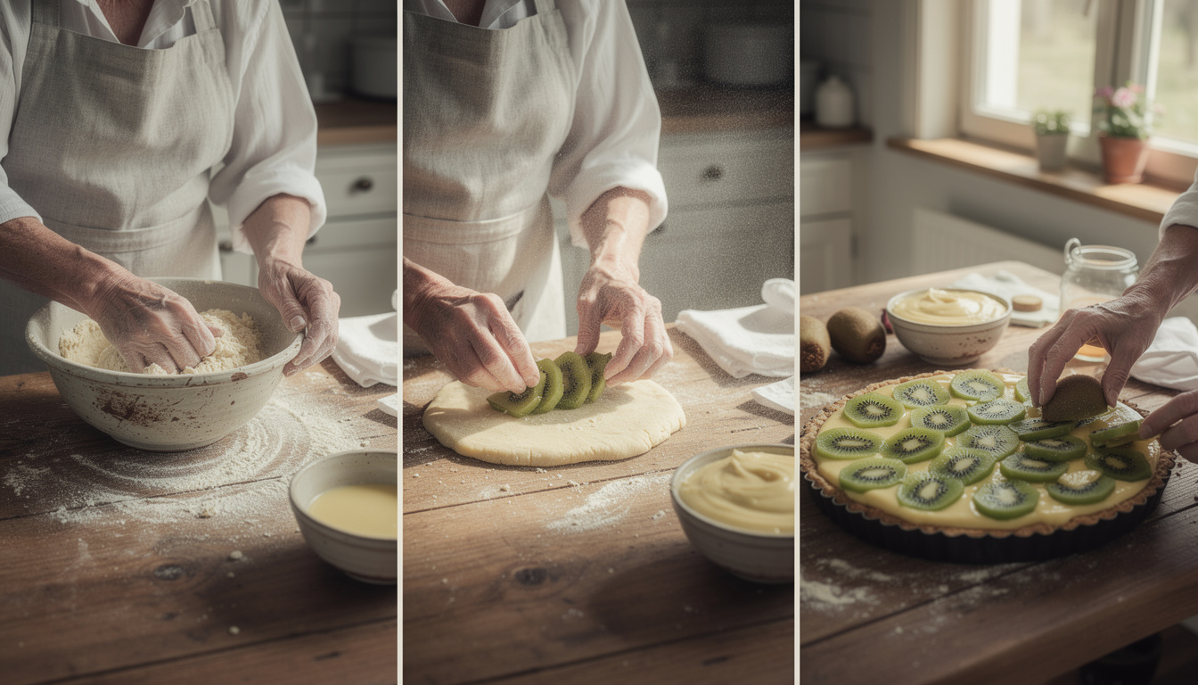découvrez comment préparer une délicieuse tarte au kiwi de grand-mère en 5 étapes simples et rapides, pour un dessert fruité et gourmand qui ravira toute la famille.