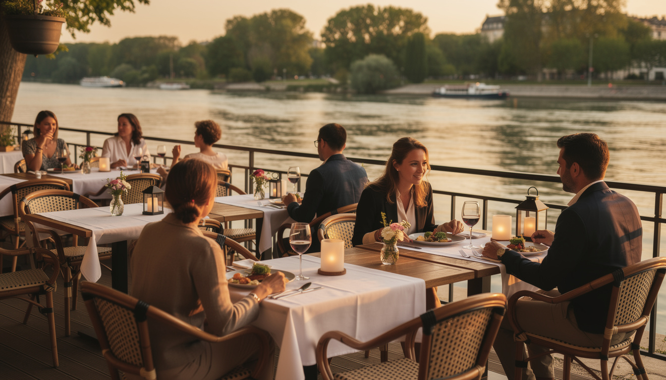 découvrez les avantages de choisir un restaurant au bord de la marne (77) pour vos repas d'affaires : cadre agréable, ambiance professionnelle et cuisine de qualité pour impressionner vos partenaires.