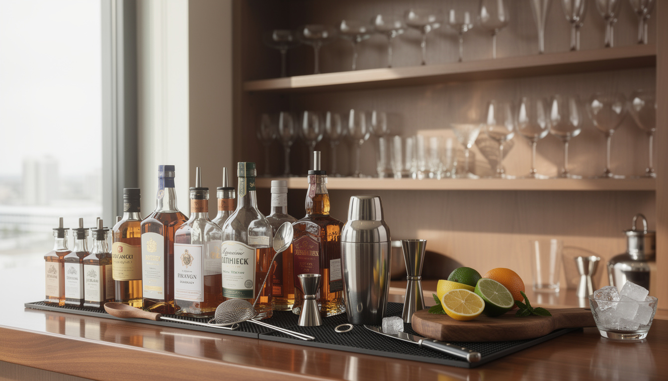 découvrez les indispensables pour créer un bar à cocktails maison parfait et épater vos invités avec des boissons délicieuses et originales.