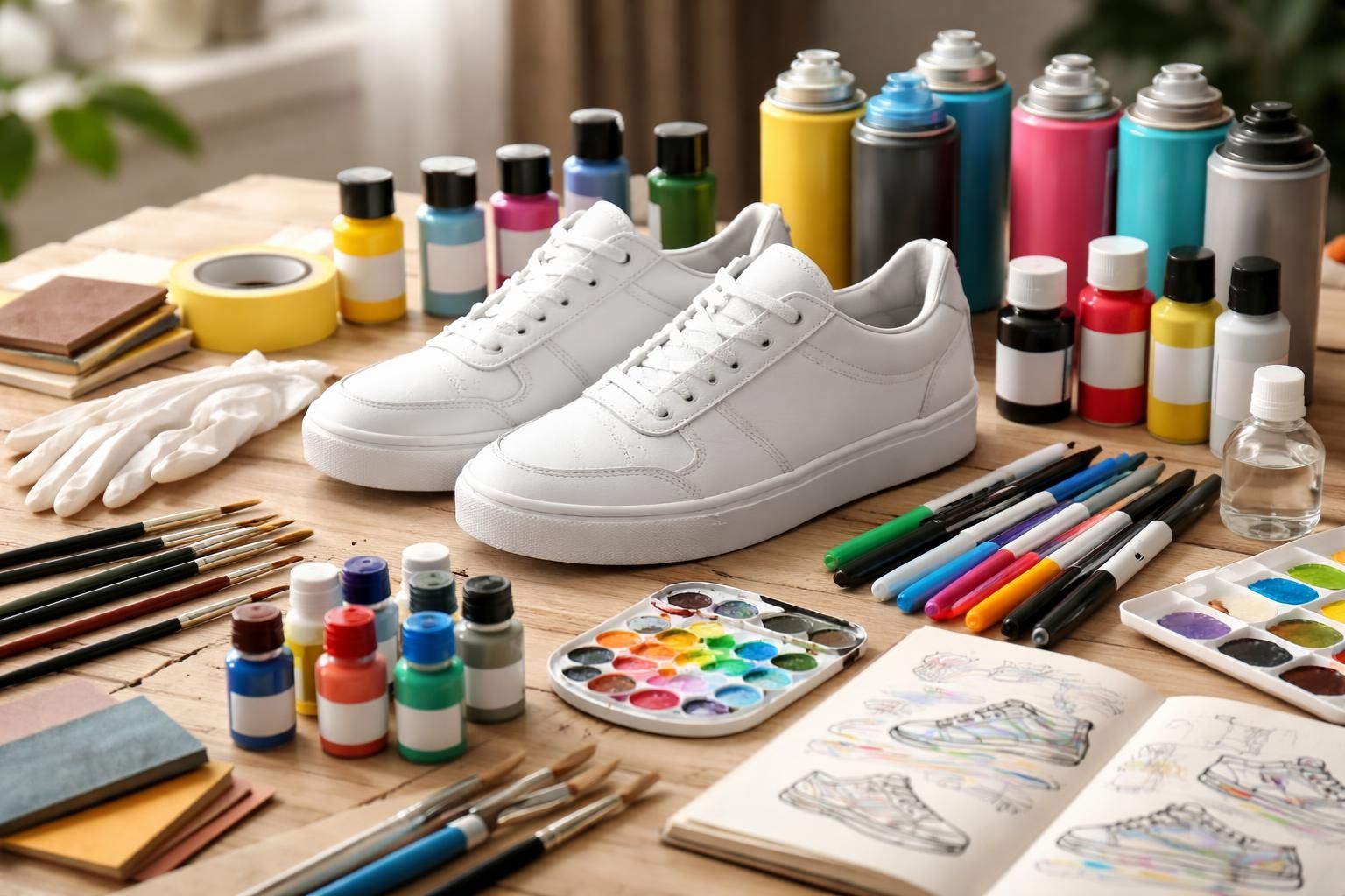 découvrez les essentiels du matériel pour créer vos custom sneakers et commencez à personnaliser vos baskets avec style et créativité.