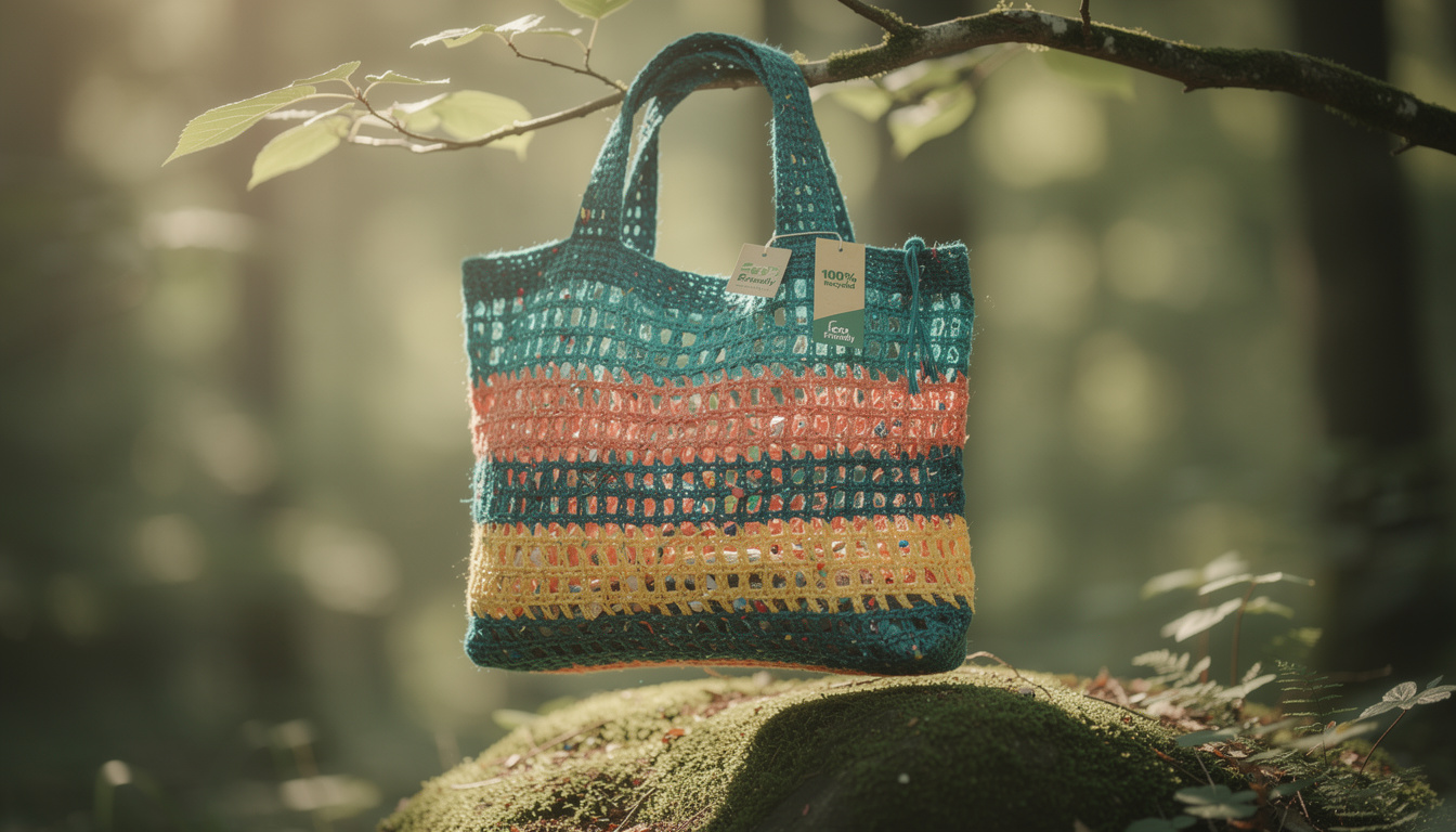 découvrez le sac en filet recyclé, une solution écologique et stylée pour remplacer les sacs en plastique au quotidien.