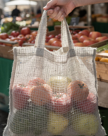 découvrez le sac en filet recyclé, une alternative écologique et stylée aux sacs en plastique pour un shopping responsable et tendance.