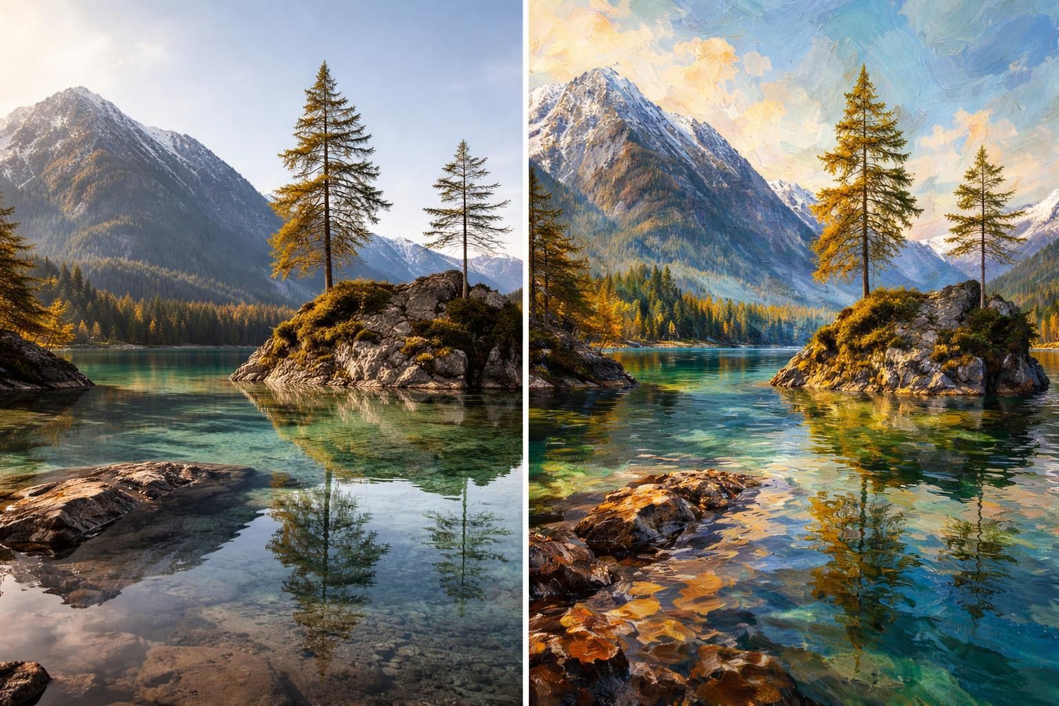 transformez gratuitement vos photos en magnifiques tableaux artistiques grâce à goart, un outil simple et rapide pour sublimer vos images.