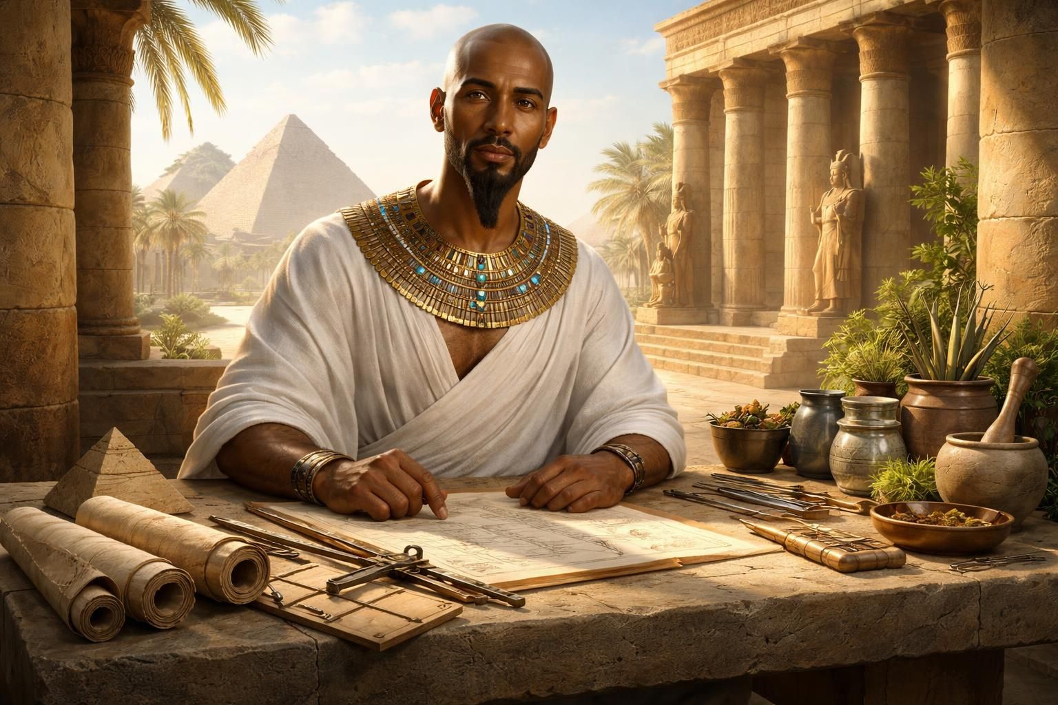 découvrez la vie fascinante d'imhotep, architecte, médecin et sage de l'égypte ancienne, et son héritage durable dans l'histoire et la science.