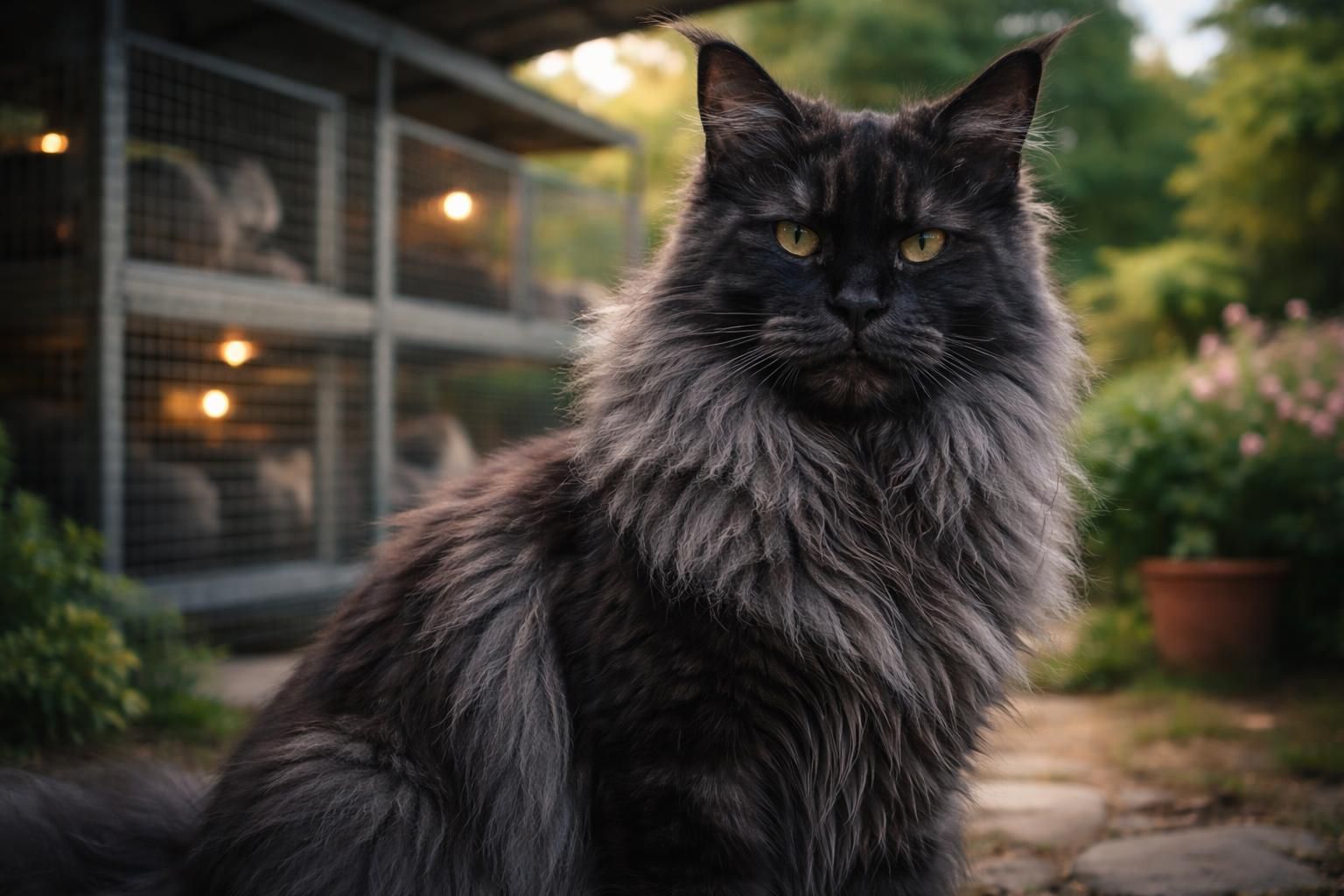 découvrez comment l'élevage influence la production de black smoke chez le maine coon adulte et les conséquences sur sa santé.